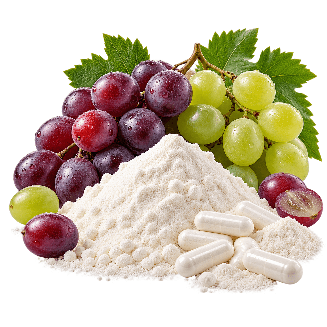 Uvas y Péptidos de Colágeno